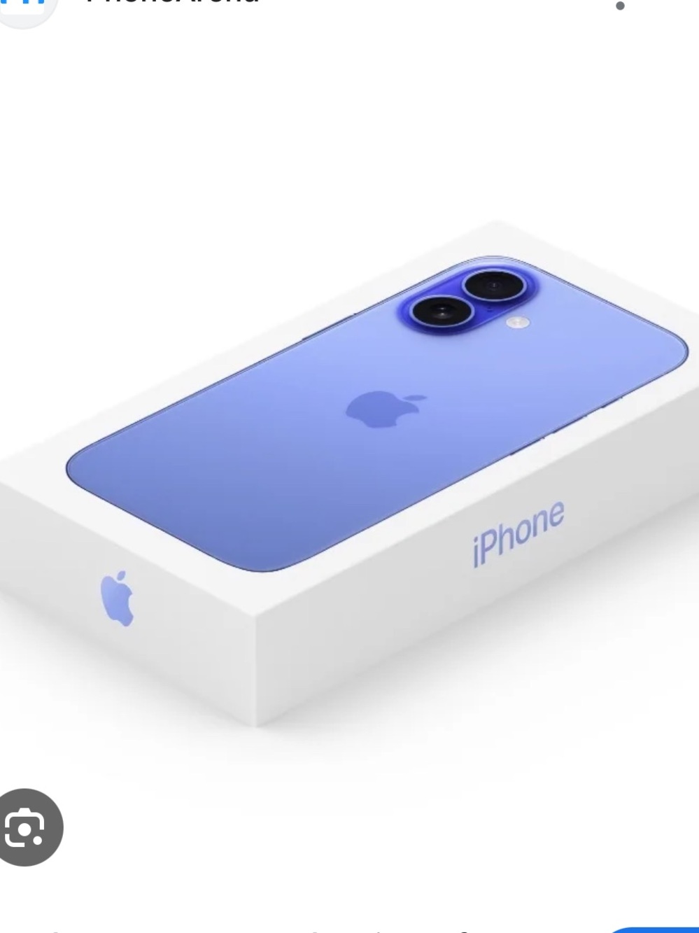 Apple iPhone 16 128GB in Ultramarine - EMPTY BOX Only